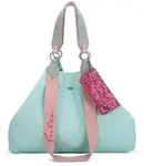 Fritzi aus Preu&szlig;en Schultertasche Handtasche Canvas Izzy Bag Lime t&uuml;rkis -...
