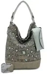 Fritzi aus Preu&szlig;en Schultertasche Canvas Izzy07 Olga Hobo Bag Leo Jungle...