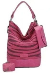 Fritzi aus Preu&szlig;en Schultertasche Canvas Izzy07 Olga Hobo Bag Zebra Pink - Rosa