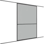 Primaster Fliegenschutz-Schiebet&uuml;r 120 x 240 cm anthrazit/anthrazit k&uuml;rzbar - Grau