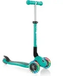 GLOBBER JUNIOR FOLDABLE LIGHTS &ndash; Tretroller, 120/80 mm, ABEC 5, 3-r&auml;drig,