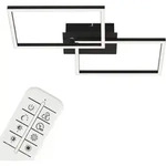LED Deckenleuchte Wandlampe Dimmbar Fernbedienung CCT 30W schwarz Briloner - Schwarz
