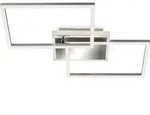 LED Deckenleuchte Wandlampe Dimmbar Fernbedienung CCT 40W silber Metall Briloner -
