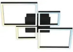 LED Deckenleuchte Fernbedienung CCT schwarz 40W dimmbar Metall Briloner - Schwarz