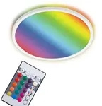 LED Panel Dimmbar Fernbedienung RGB Ultraflach 15W wei&szlig; Kunststoff Briloner - Wei&szlig;