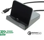 4Smarts VoltDock Tablet-Ladestation USB-C, 60 W - Gunmetal - Grau