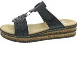 Rieker Damen Pantolette mit T-Riemen schmal geschnitten 629K9, Gr&ouml;&szlig;e:37 EU,