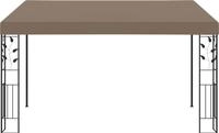 vidaXL Wand-Pavillon 4x3x2,5 m Taupe
