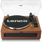 Lenco LS-430BN - Plattenspieler mit 4 eingebauten Lautsprechern - Braun - Braun