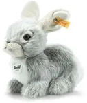 Steiff Hase Dormili 21 cm sitzend grau Pl&uuml;schhase 067488 - Bunt
