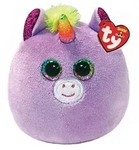 Ty Squish-a-Boo's, "Rosette", Einhorn, Mini, ca 8cm. - Beige