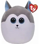 TY Squish a boos Slush, Spielzeug-Hund, Junge/M&auml;dchen - Grau/Wei&szlig;