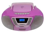 Blaupunkt I Boombox Kinder CD-Player Flieder mit Bluetooth, Kassette & USB - Rosa