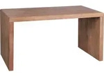 WOHNLING Schreibtisch BOHA Massiv-Holz Akazie Computertisch 140 cm breit Echtholz