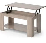 Couchtisch Vicco Lorenz Sonoma 100 x 50 cm mit Liftfunktion, Model 30661 - Braun