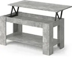 Couchtisch Vicco Lorenz Beton 100 x 50 cm mit Liftfunktion, Model 30655 - Grau