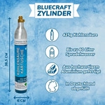 CO2 Reserve-Zylinder 425 g 60L Kohlens&auml;ure F&uuml;llung Sprudel-Wasser Soda Kartusche 