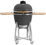 BBQ-Toro Kamado Grill Holzkohlegrill "KURO" &Oslash; 52 cm, Grau, Keramikgrill mit...
