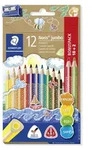 STAEDTLER Noris 128 jumbo Buntstift Etui mit 10 + 2 Farben und Spitzer