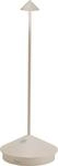 Zafferano Pina Tischlampe - Aufladbare LED Au&szlig;enlampe - 29 cm - Creme