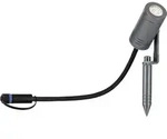 Paulmann Plug & Shine LED Gartenstrahler Radix Einzelspot - Grau