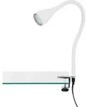 LED Klemmleuchte Klemmlampe 1xGU10 flexibel 3W wei&szlig; Metall-Kunststoff Briloner -