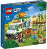 LEGO 60345 City Farm Gemüse-Lieferwagen, mit Food Truck, Gemüsebeet, 3...