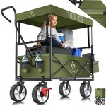 KESSER&reg; Bollerwagen faltbar mit Dach Handwagen Transportkarre Ger&auml;tewagen |...