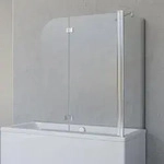 Schulte Duschabtrennung Angle 112x142 cm, 2-teilig mit Seitenwand, 5 mm ESG