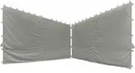 SIENA GARDEN Seitenteile zu Pavillon Berlino 4x4 m, grau, 2er Set - Grau