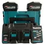 Makita 191U13-9 Ladeger&auml;t mit Akku 2x5Ah 40V Li-Ion mit Makpac 0088381583039