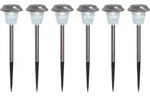 N&auml;ve Leuchten 4er Set LED Au&szlig;enleuchte mit Erdspie&szlig; LED Solarleuchte GUSTAV mit