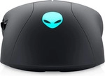 Alienware AW320M, Beidh&auml;ndig, Optisch, USB Typ-A, 3200 DPI, Schwarz - Schwarz
