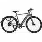 AsVIVA BC1-B E-Bike &ndash; 250W Motor, Riemenantrieb, LED, Akku, bis 25 km/h - Grau