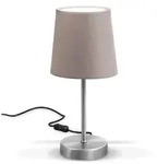 Nachttischlampe mit Kabelschalter, E14 Fassung, Lampenschirm aus Stoff,...