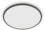 Philips Superslim Deckenleuchte, 15 W, Schwarz, Metall, Kunststoff, IP54,...