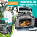 LOVPET&reg; Hundebox Hundetransportbox faltbar Inkl.Hundenapf Transporttasche