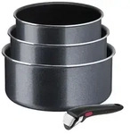 Tefal Ingenio XL Force 4-teiliges Set L15890, Kochset, Schwarz, Aluminium,...
