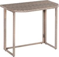 Merxx Klapptisch - Stahlgestell mit Kunststoffgeflecht grau/beige - 28821-258