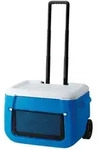 Coleman K&uuml;hlbox 50QT Polylite Wheeled Mesh 2000036081 - Blau/Wei&szlig;