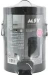 MSV Treteimer fur Bad/Toilette - schwarz - 3L - 17 x 26 cm - Toilette - Schwarz