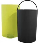 MSV kleiner Treteimer fur Bad/Toilette - apfelgrun - 3L - 15 x 27cm - Gr&uuml;n