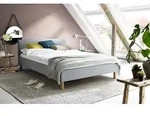 Meise M&ouml;bel Kinderbett Lena 120x200 cm | Bettgestell | Kopfteil glatt | Webstoff