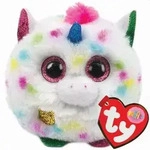 Puffies Harmonie Einhorn Kuscheltier - Bunt