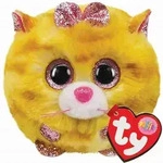 Tabitha Katze Beanie Balls, ca. 10 cm - Rosa/Gelb