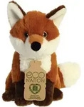 AURORA Eco Nation Plush Fox, 19 cm - Braun