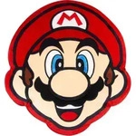 Nintendo Pl&uuml;sch - Super Mario Head - Pl&uuml;schkissen (40 cm) - Rot