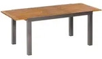 Merxx Gartentisch Santorin 150 (200) x 90 cm, ausziehbar - Aluminium/Akazie