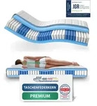 AM Qualit&auml;tsmatratzen | Premium 7-Zonen Taschenfederkernmatratze | 150x190 cm...