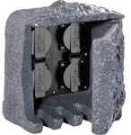 TRIO Steckdosen-Kombi Stein IP44 9962-11 4xSchuko Zuleitung 5m...